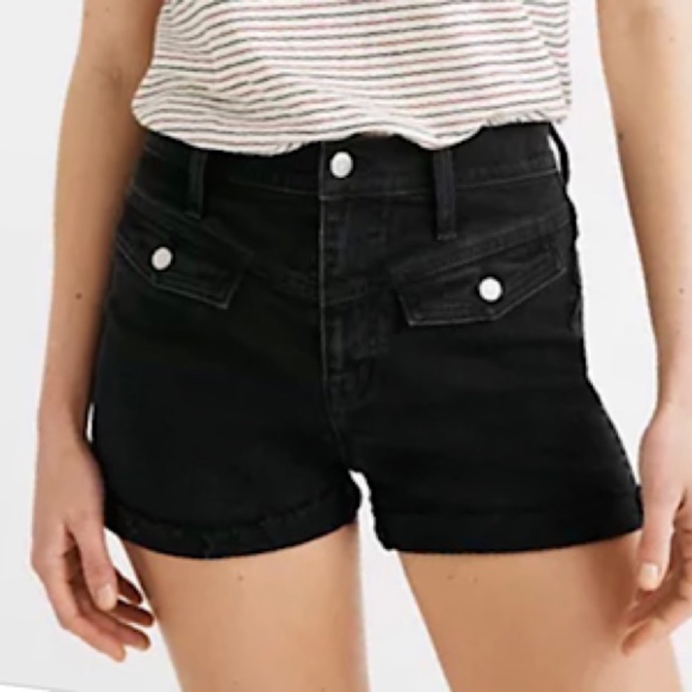 “NEW” Madewell High-Rise Denim Short *Western Yoke Edition